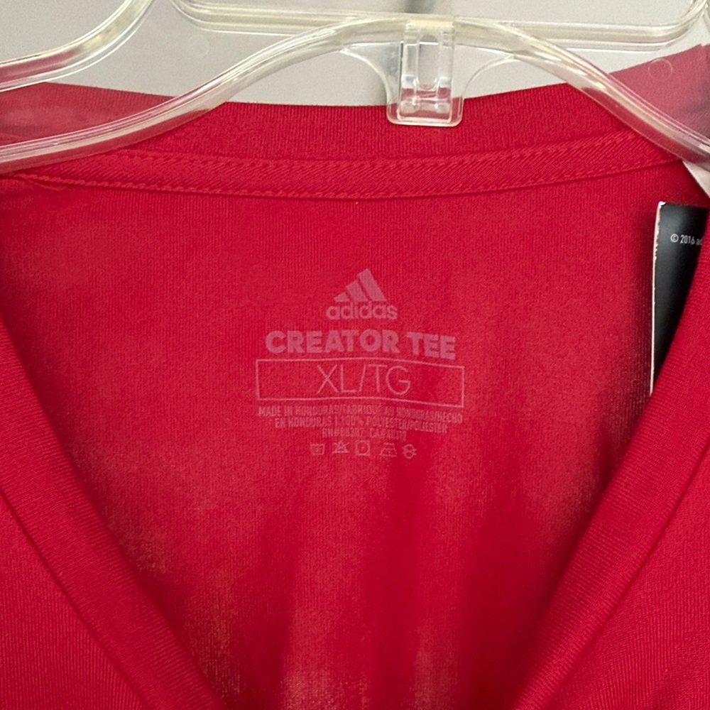 Adidas Rutgers Scarlet Long Sleeve with White R Logo - Picture 2 of 4